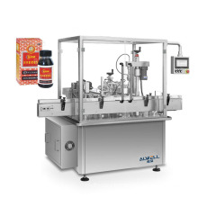 Shanghai ALWELL 50-200ml automatic syrup filling machine, medical syrup bottle filling machine
